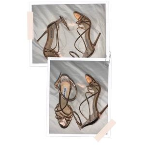 Strappy Rose Gold Heels